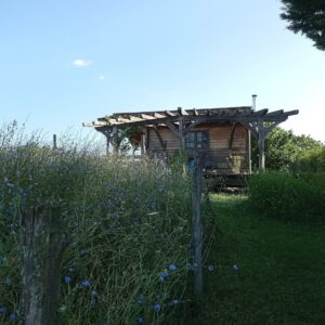 Charmante cabane en bois avec vue sur la campagne et les Pyrénées